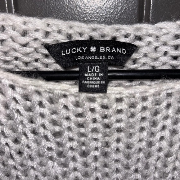 Lucky Brand Women’s Bold Stripe Pullover Wool-blend Sweater Size L - Picture 3 of 7